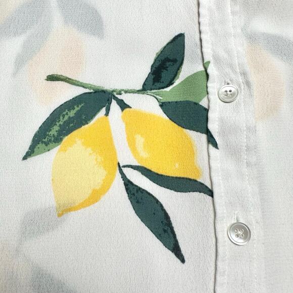 Rails | Women | Whitney Lemon Grove Relaxed Cap Sleeve Button Up Shirt | Small - Picture 9 of 9